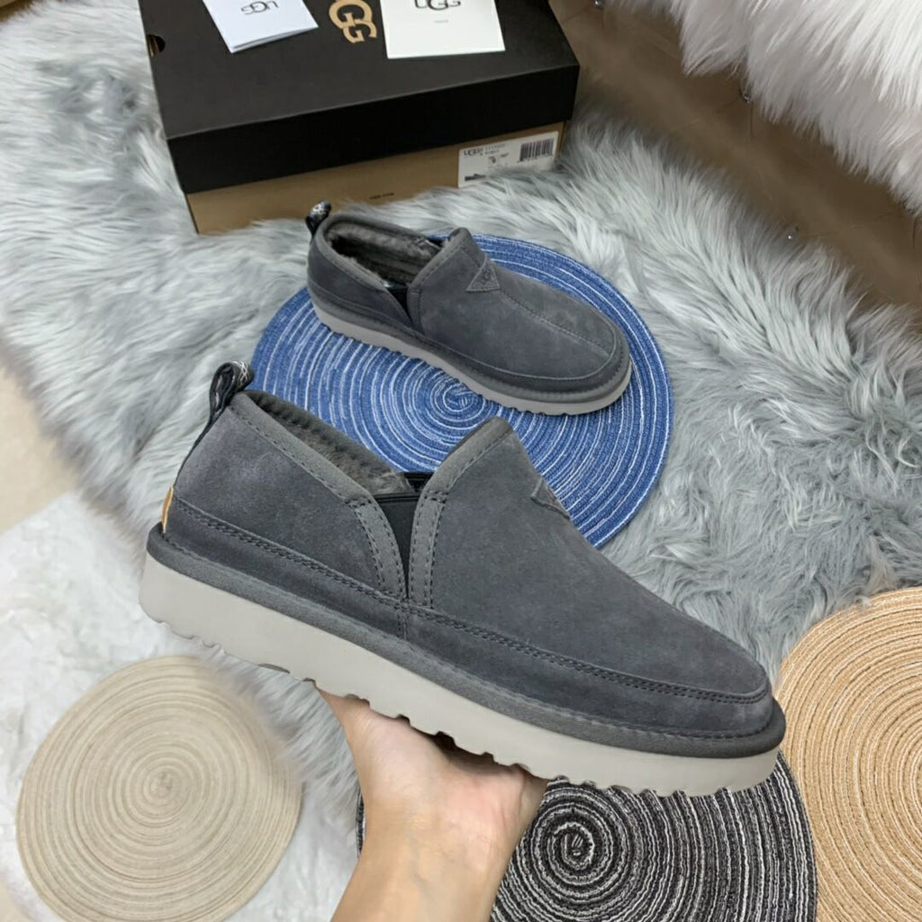 3455 Men's Gray Low-Top Slip-On Shoes