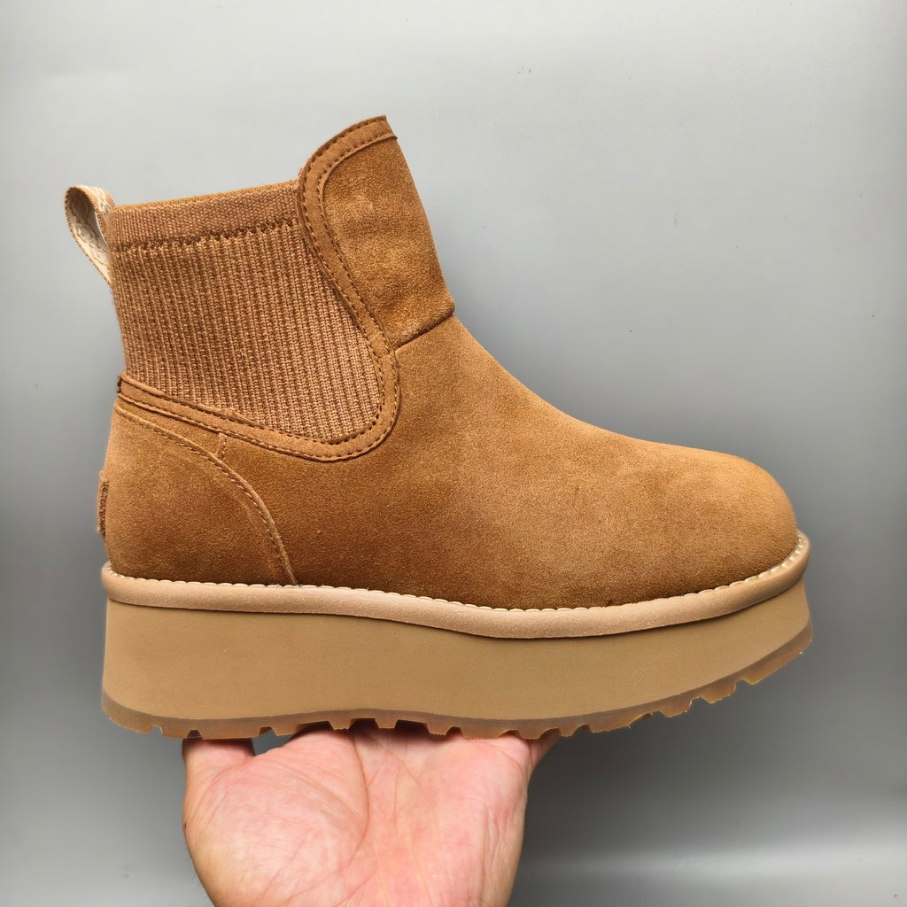 3258 Chestnut 5 cm Platform Casual Shoes