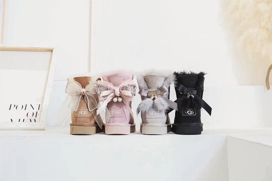 6503 Dusk Pink Three-Way Snow Boots