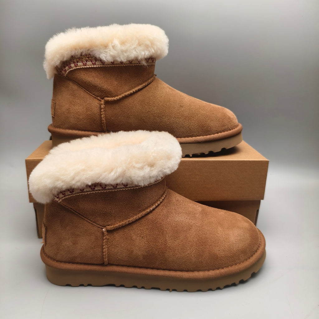 4496 Chestnut Folk-Inspired Low-Top Casual Shoes