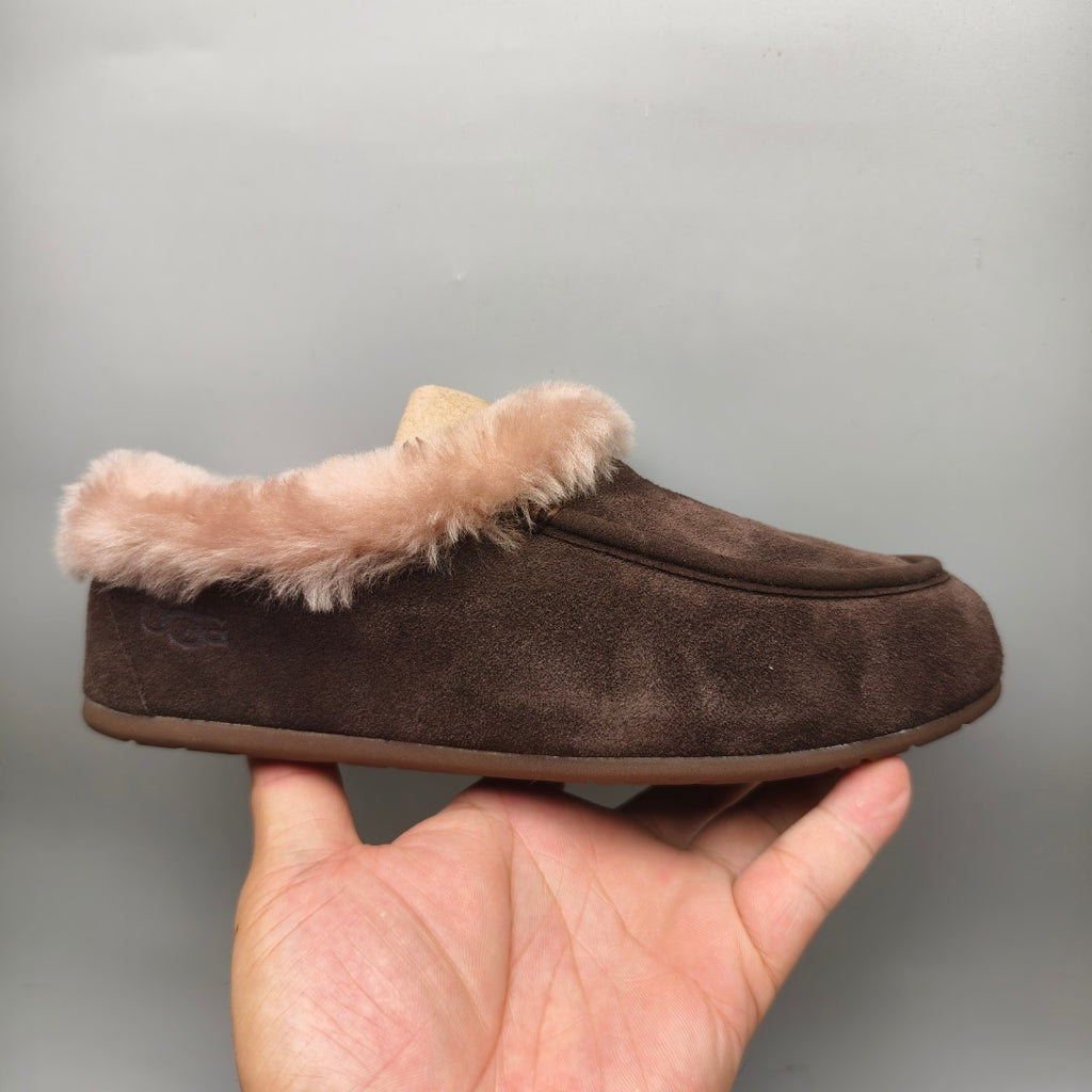 1391 Chocolate Brown Slip-On Casual House Shoes