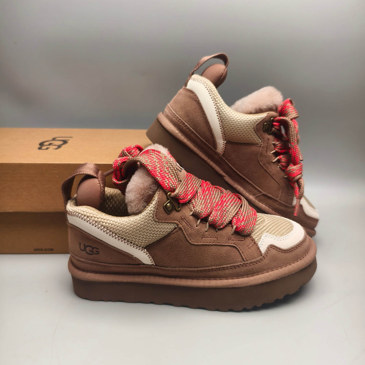 4032 Unisex Antelope Brown Mesh Casual Sneakers