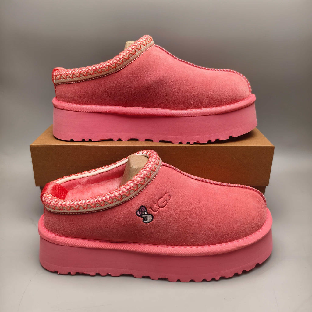 2553 / 2130 Fuchsia Folk-Inspired Platform Casual Shoes