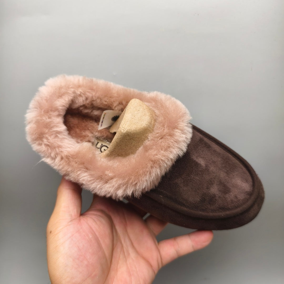 1391 Chocolate Brown Slip-On Casual House Shoes
