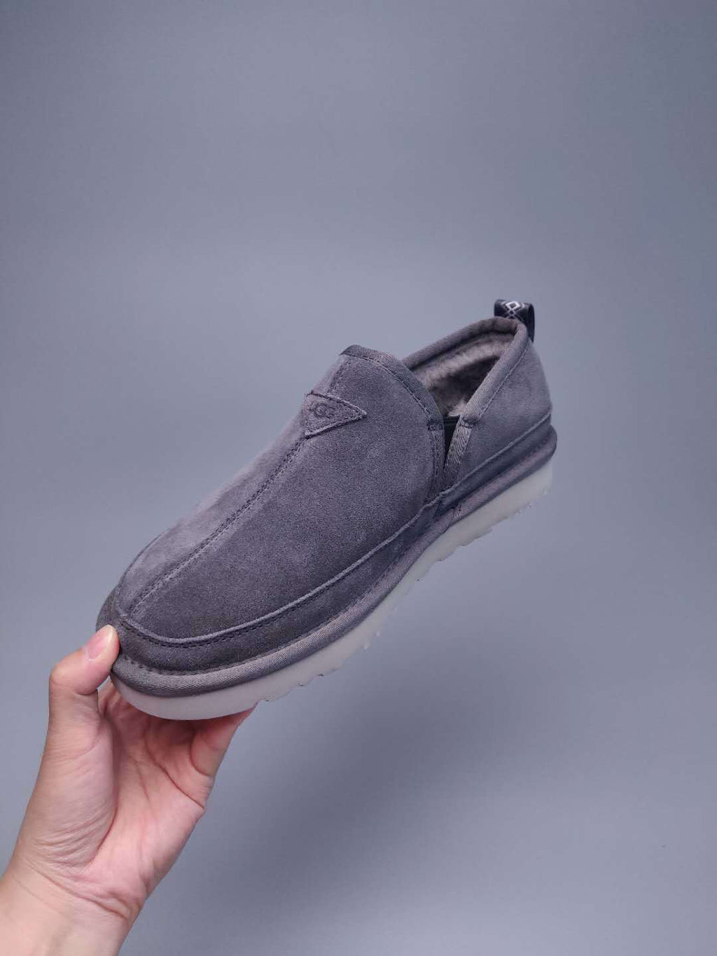 3455 Men's Gray Low-Top Slip-On Shoes
