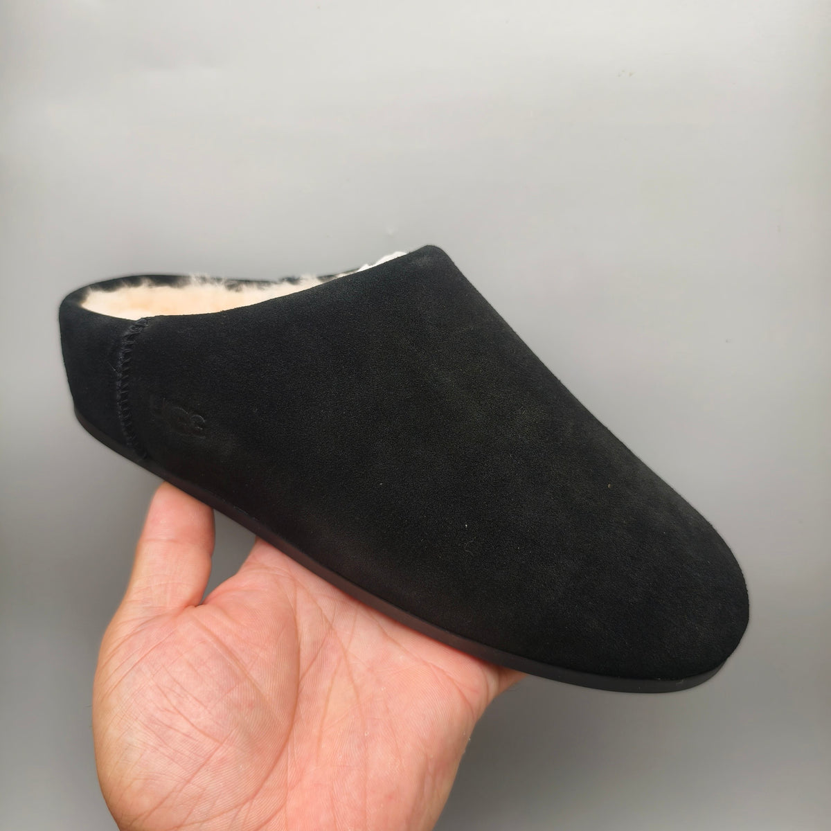 1390 Black Slip-On Casual House Shoes