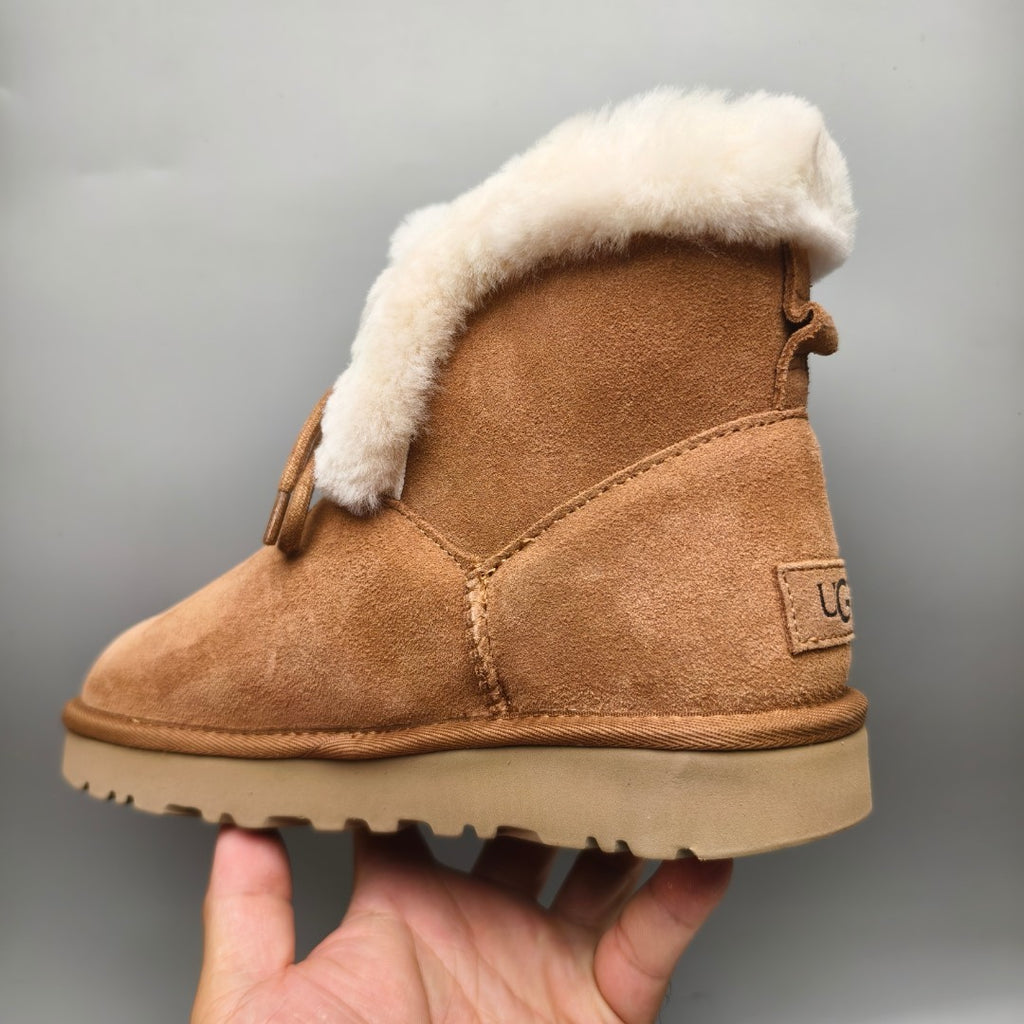 4576 Chestnut Lace-Up Mid-Calf Casual Boots