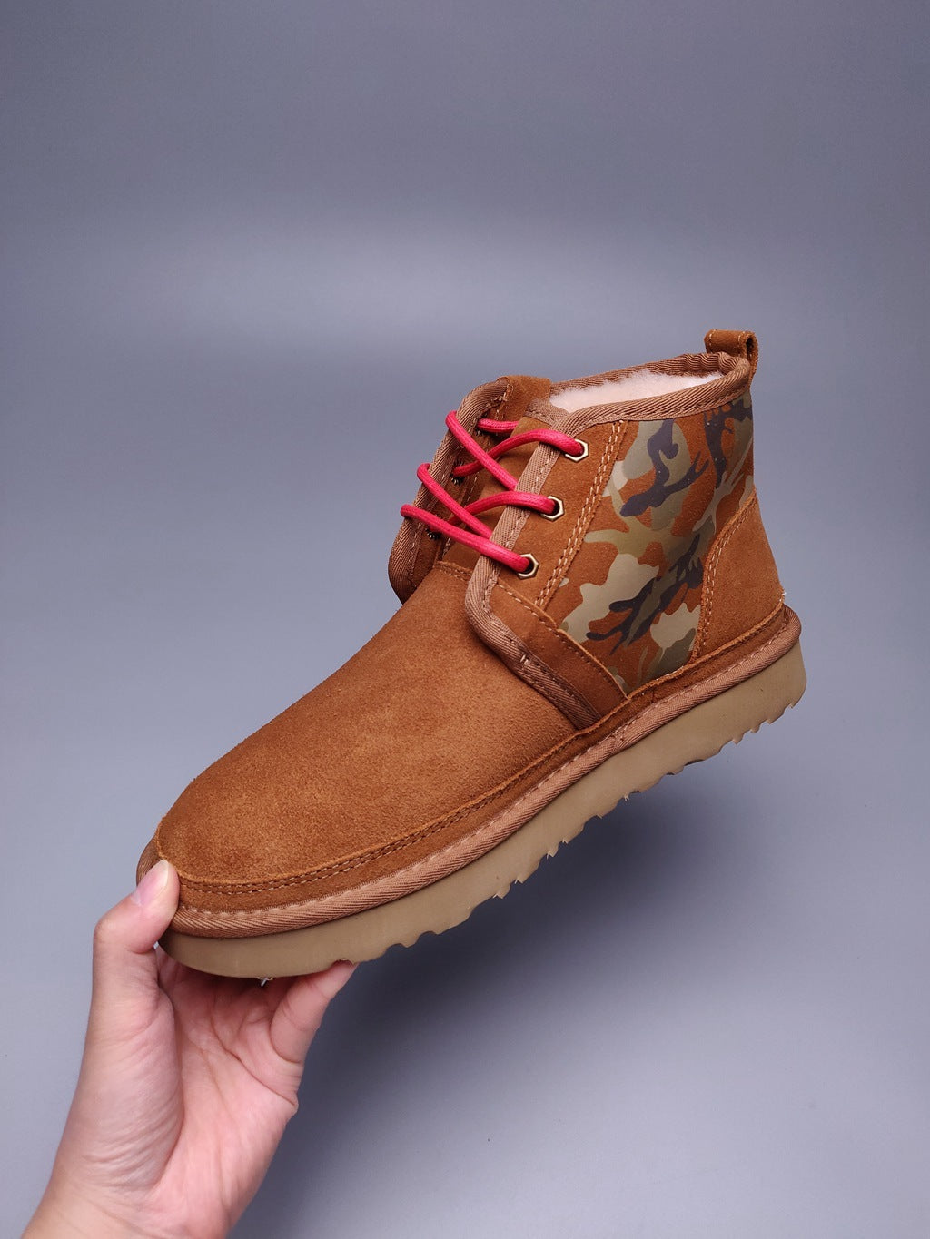 4193 Men's Chestnut Colorblock Camo Shoes