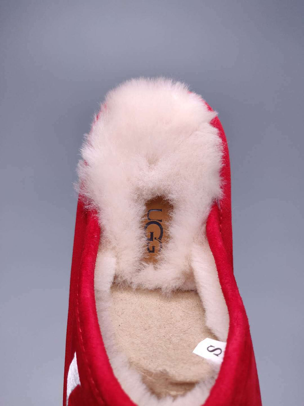 2593 Big G Bright Red Indoor Slippers
