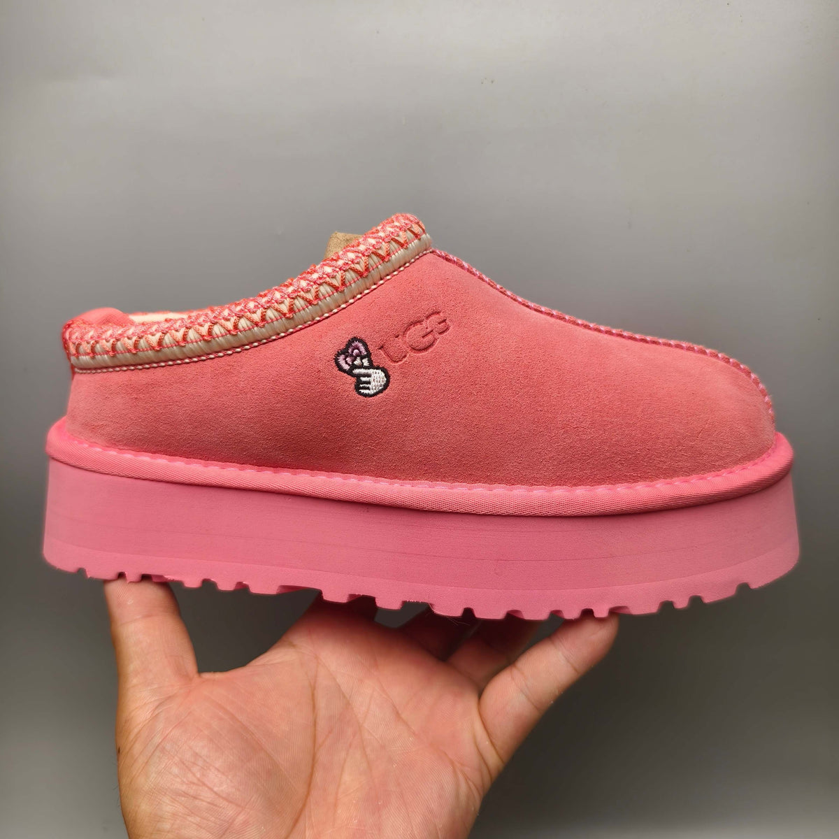 2553 / 2130 Fuchsia Folk-Inspired Platform Casual Shoes