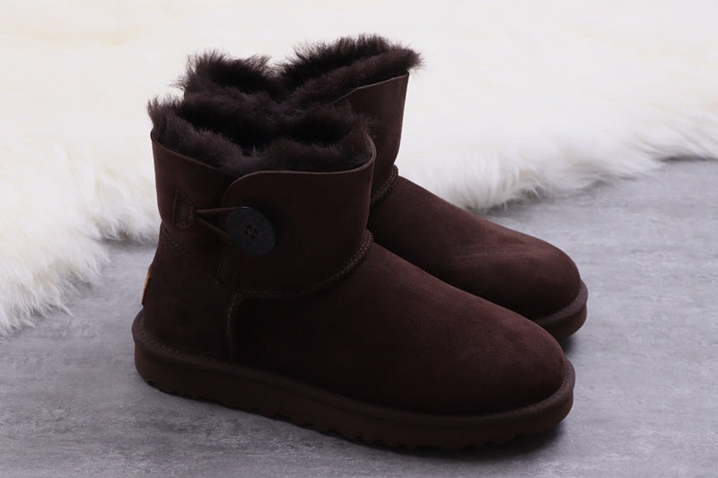 6422 W Mini Bailey Button II Coffee Brown Shoes
