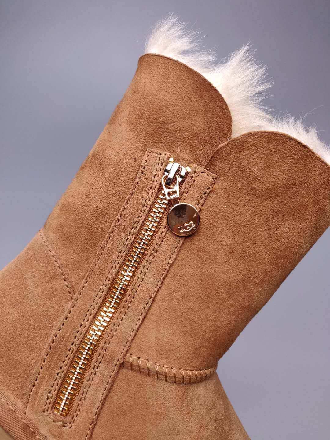 2480 Chestnut Side-Zip Mid-Calf Boots