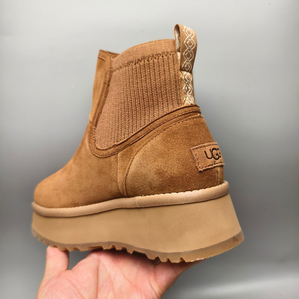 3258 Chestnut 5 cm Platform Casual Shoes