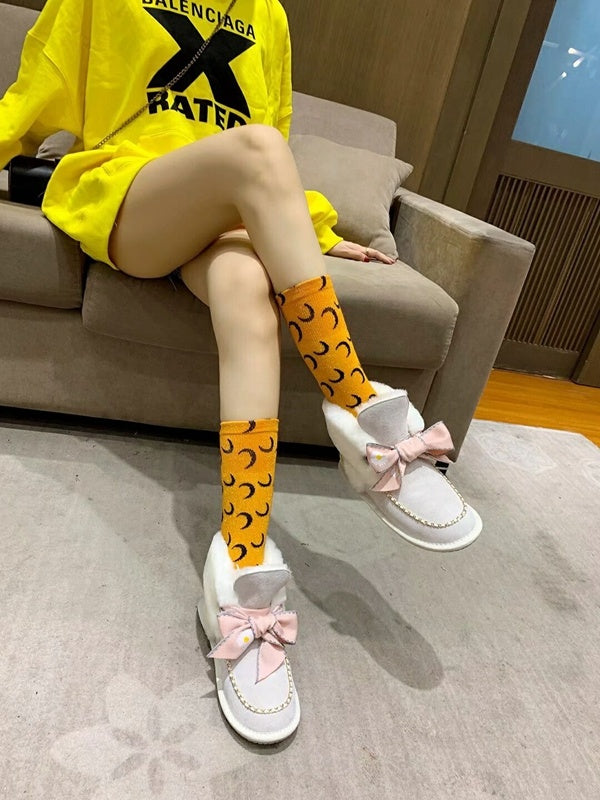 7888 Milkshake White Daisy Chain-and-Ribbon Detail Shoes