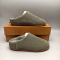 1390 Green Slip-On Casual House Shoes