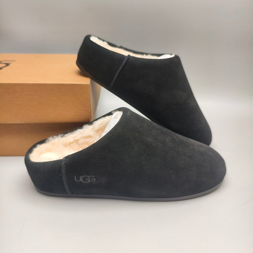 1390 Black Slip-On Casual House Shoes