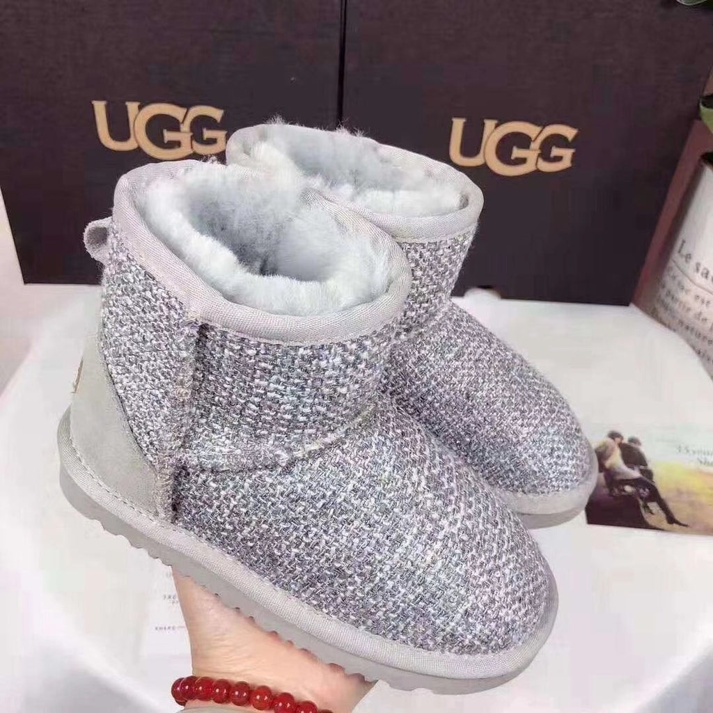 5854 Kids' Chic Gray Snow Boots