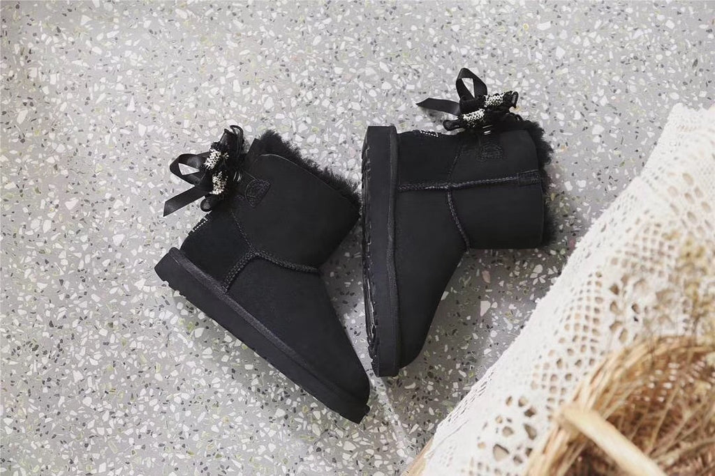 6503 Classic Black Three-Way Snow Boots