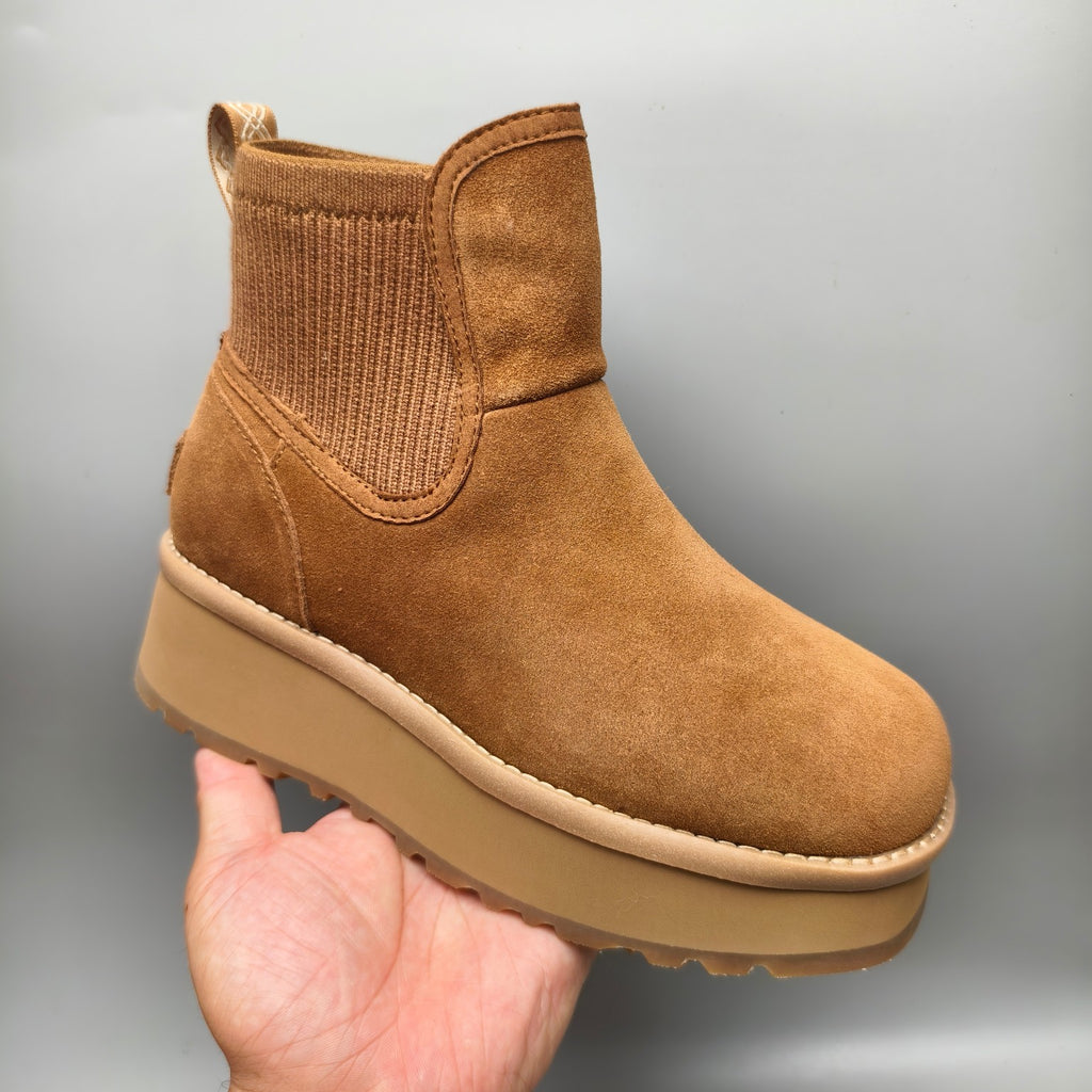 3258 Chestnut 5 cm Platform Casual Shoes