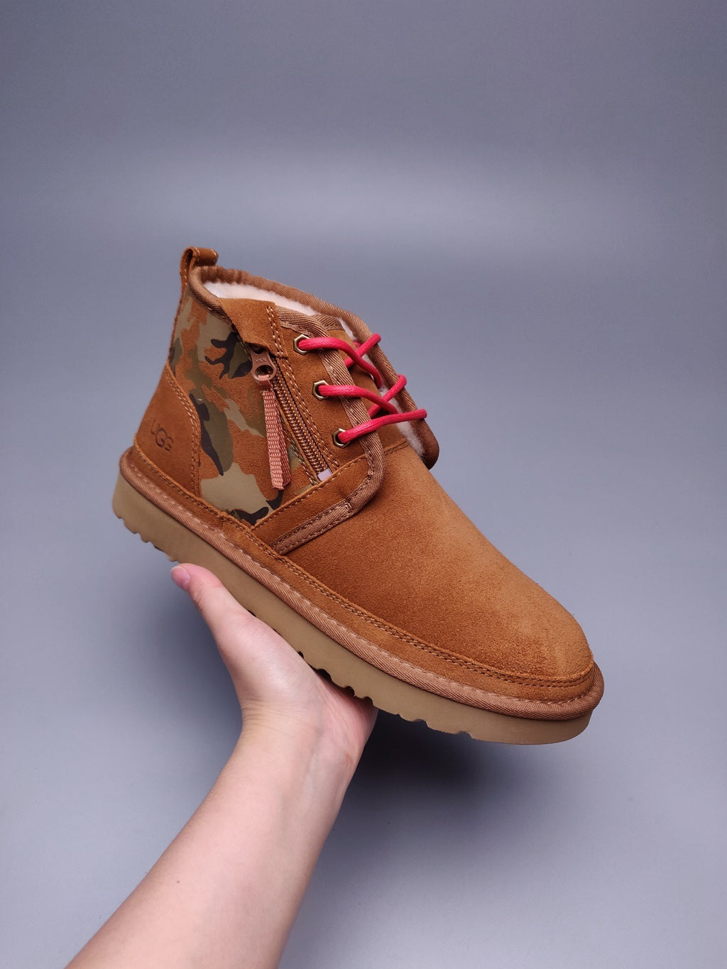 4193 Men's Chestnut Colorblock Camo Shoes