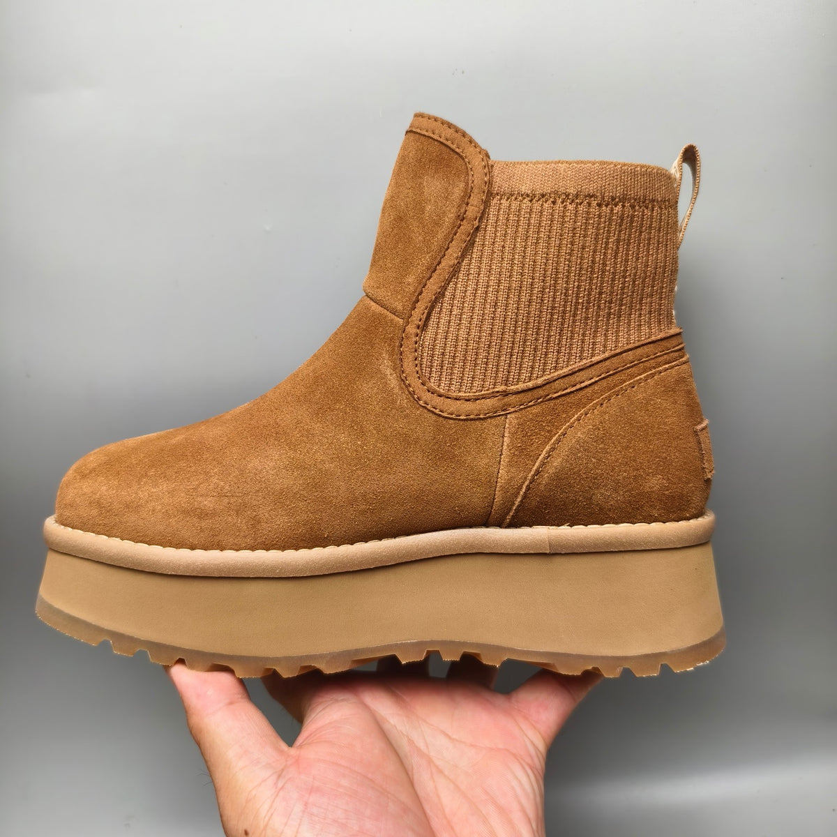 3258 Chestnut 5 cm Platform Casual Shoes
