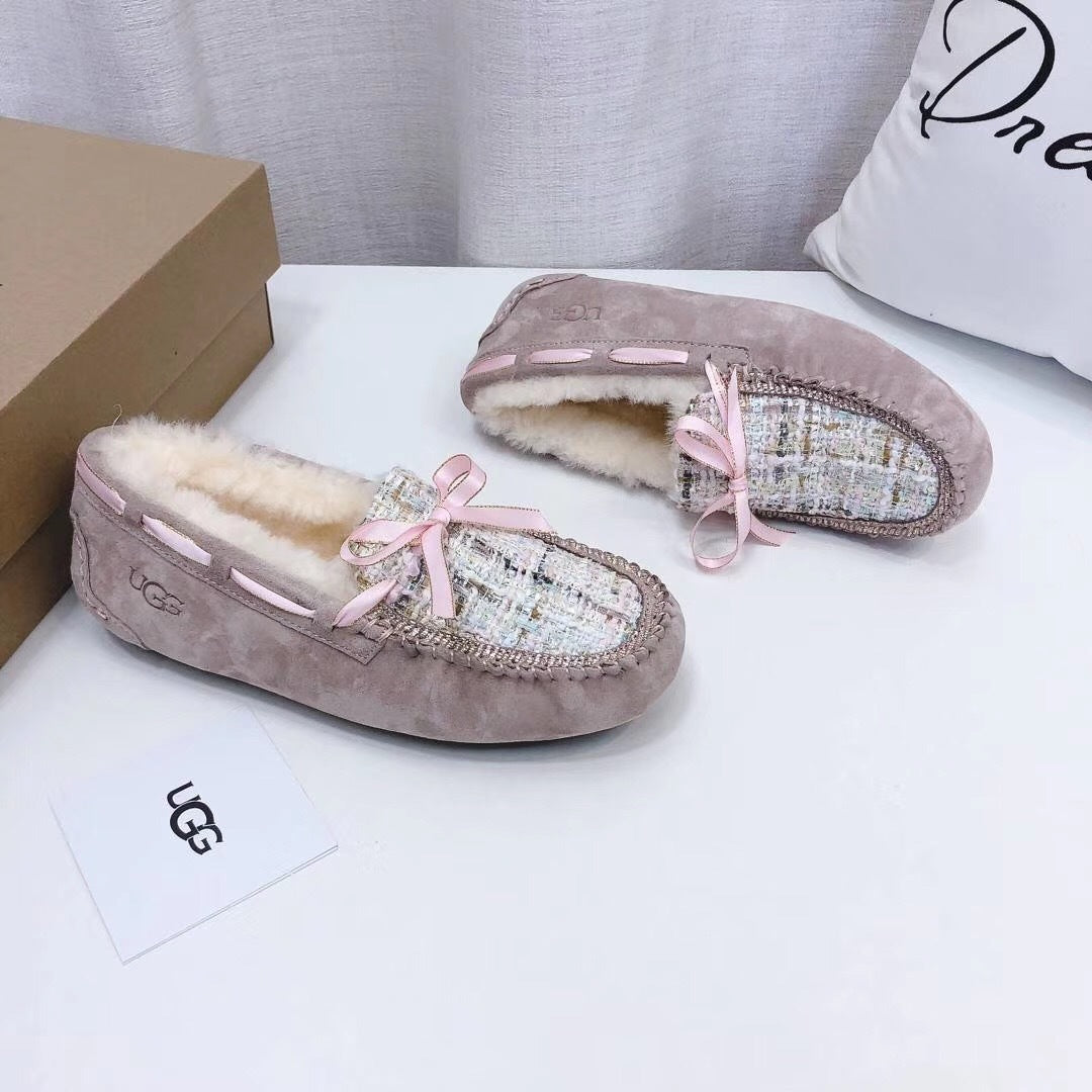 5623 Dusk Pink Chic Moccasin-Style Loafers