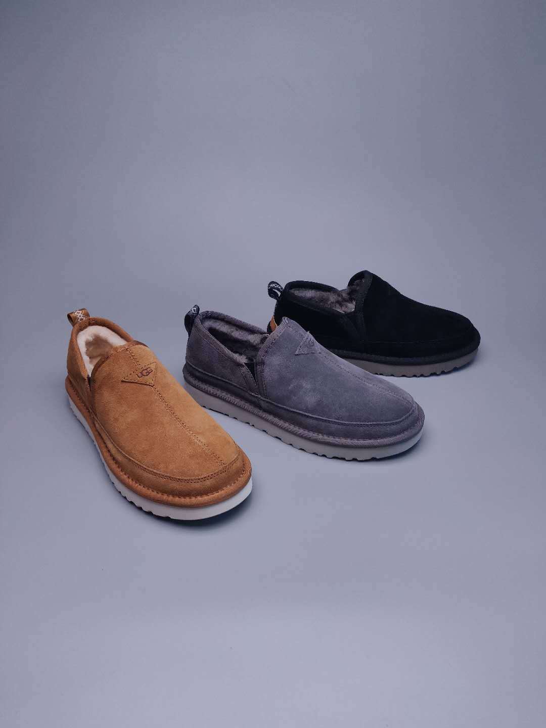 3455 Men's Chestnut Low-Top Slip-On Shoes