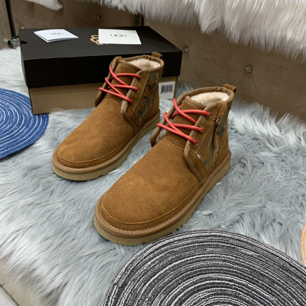 4193 Men's Chestnut Colorblock Camo Shoes