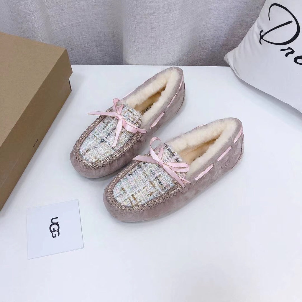 5623 Dusk Pink Chic Moccasin-Style Loafers