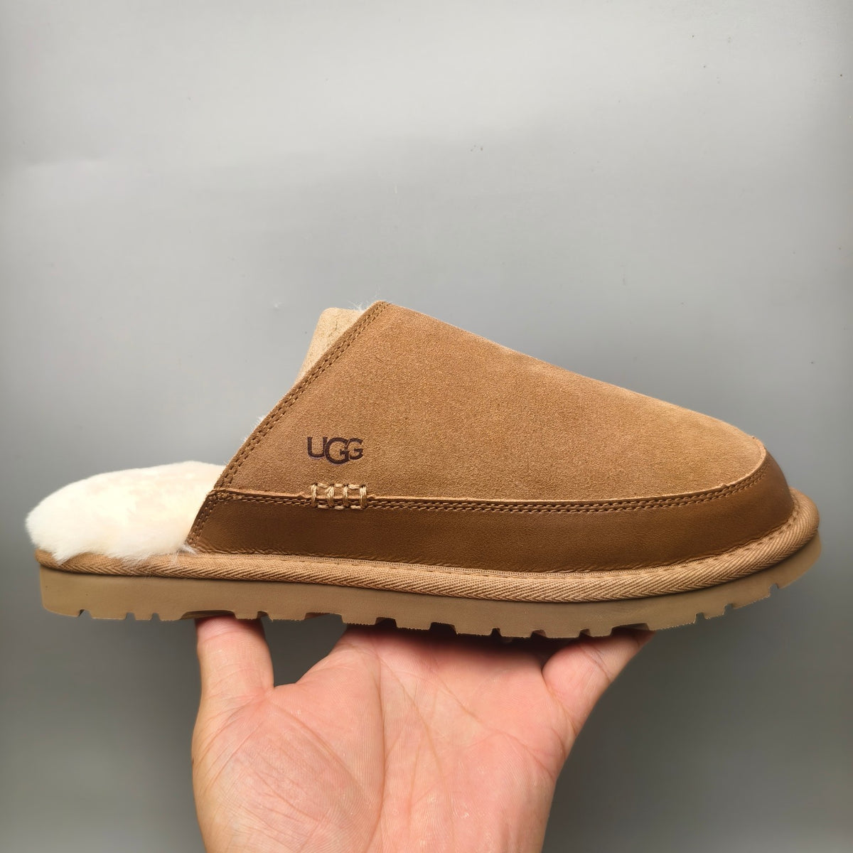 4585 Men's Chestnut Ultra-Lightweight Fluffy Casual Slippers