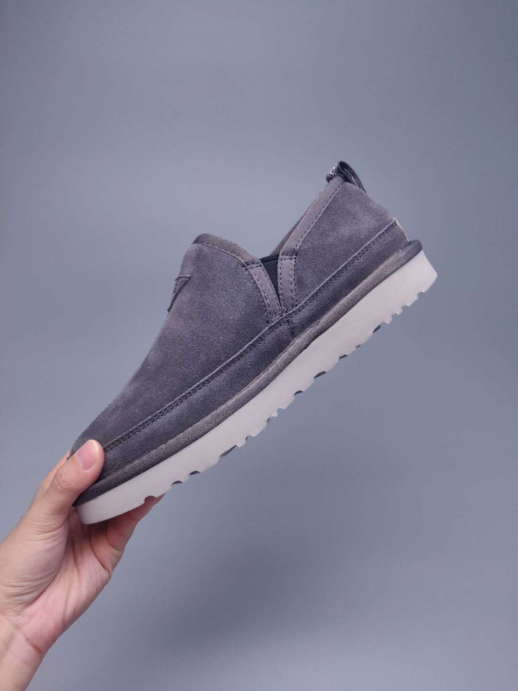 3455 Men's Gray Low-Top Slip-On Shoes