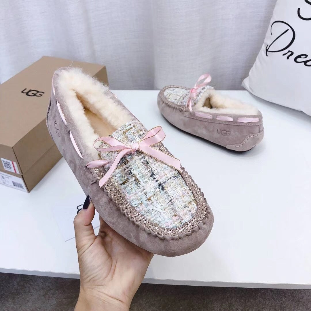 5623 Dusk Pink Chic Moccasin-Style Loafers