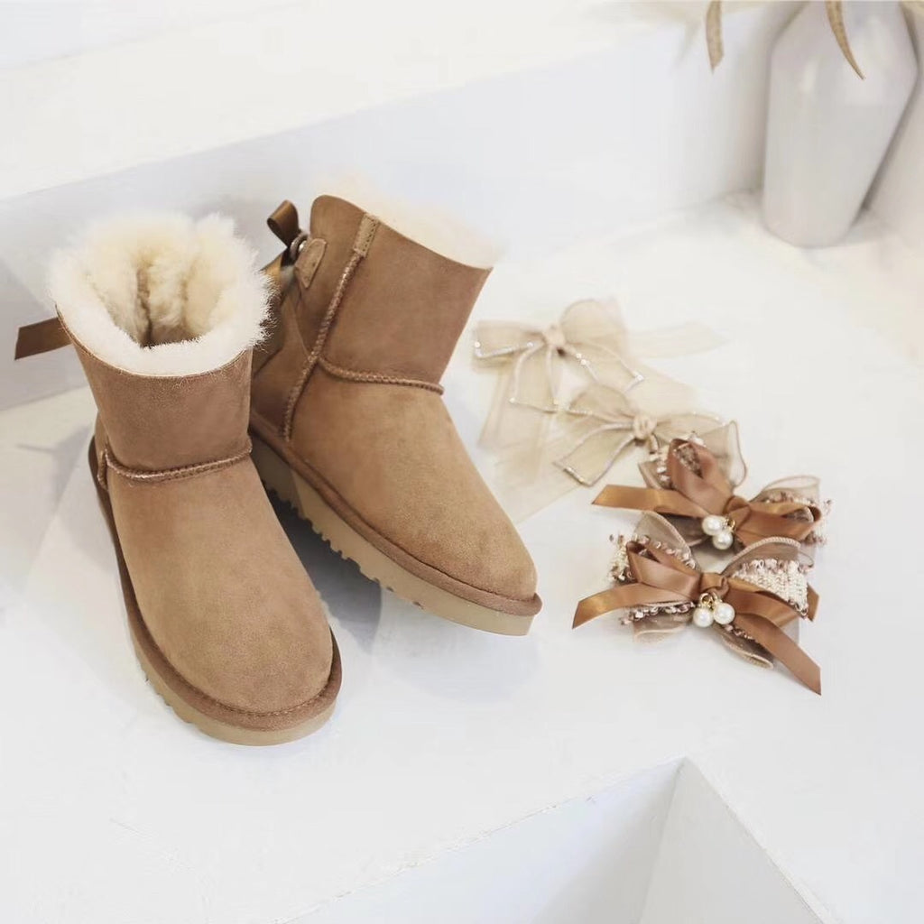 6503 Chestnut Brown Three-Way Snow Boots