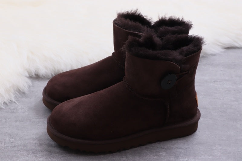 6422 W Mini Bailey Button II Coffee Brown Shoes