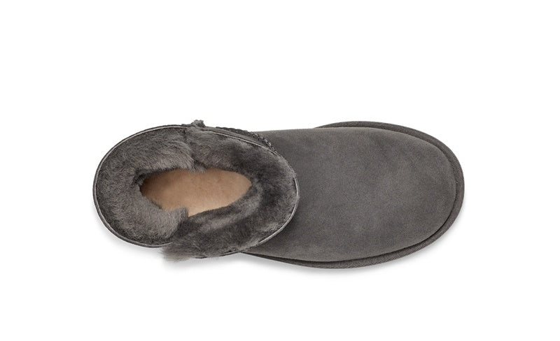2481 Gray Side-Zip Ankle Boots