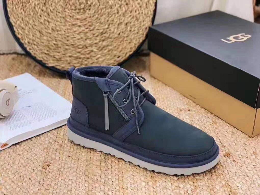 3883 Neum Dark Gray Zip-Up Shoes