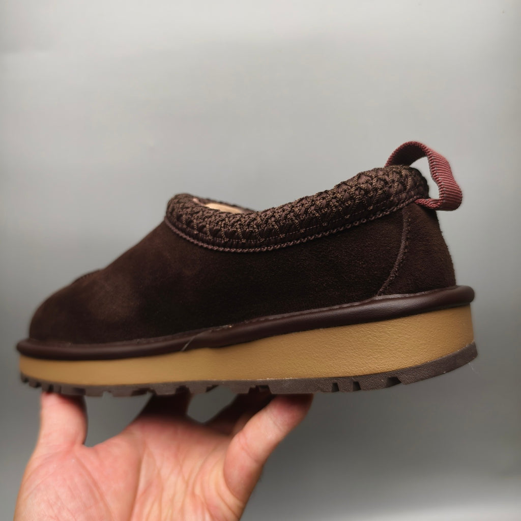 1304 Chocolate Brown Folk-Inspired Unisex Casual Shoes