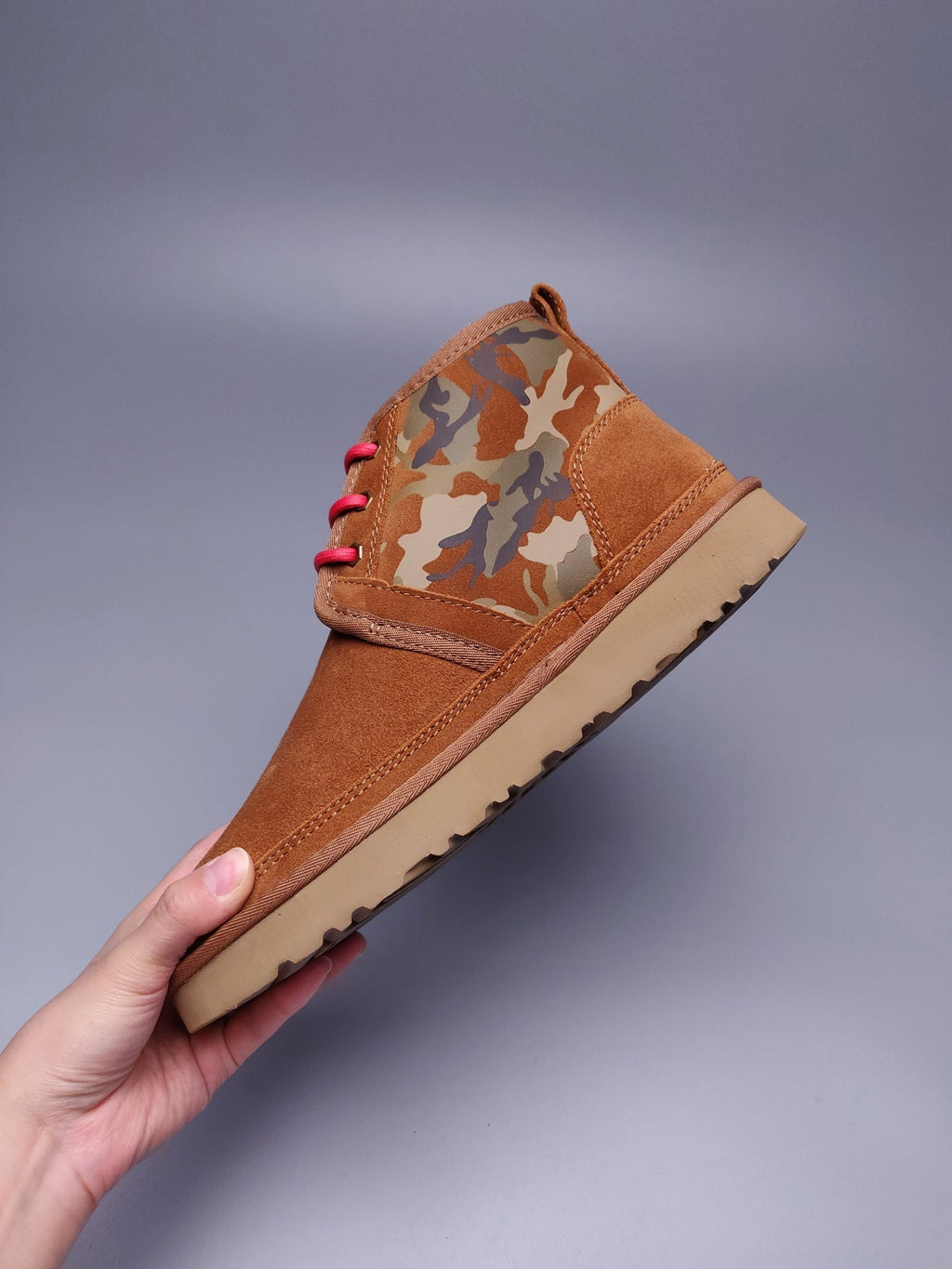 4193 Men's Chestnut Colorblock Camo Shoes