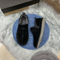 3455 Men's Black Low-Top Slip-On Shoes