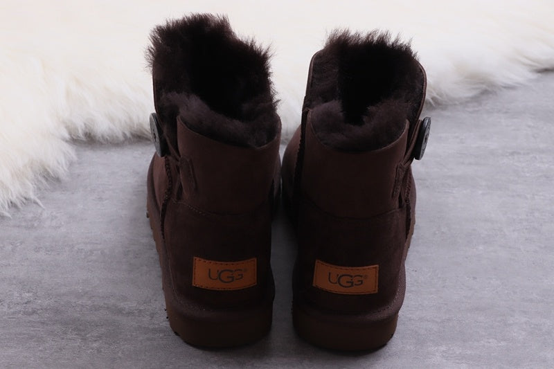 6422 W Mini Bailey Button II Coffee Brown Shoes