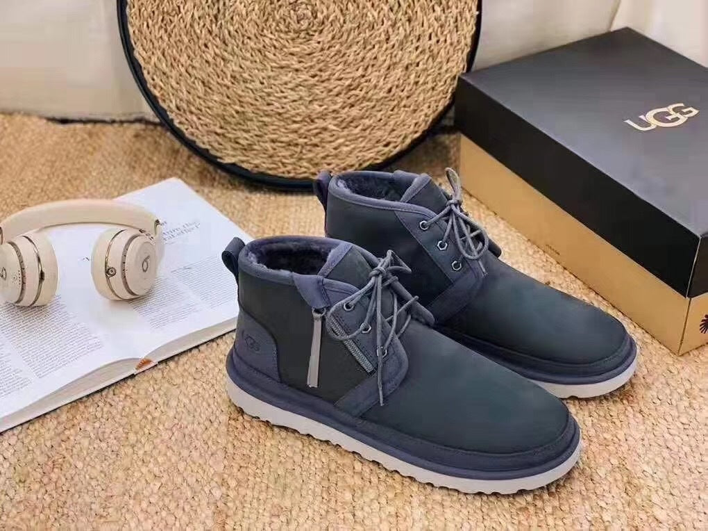 3883 Neum Dark Gray Zip-Up Shoes