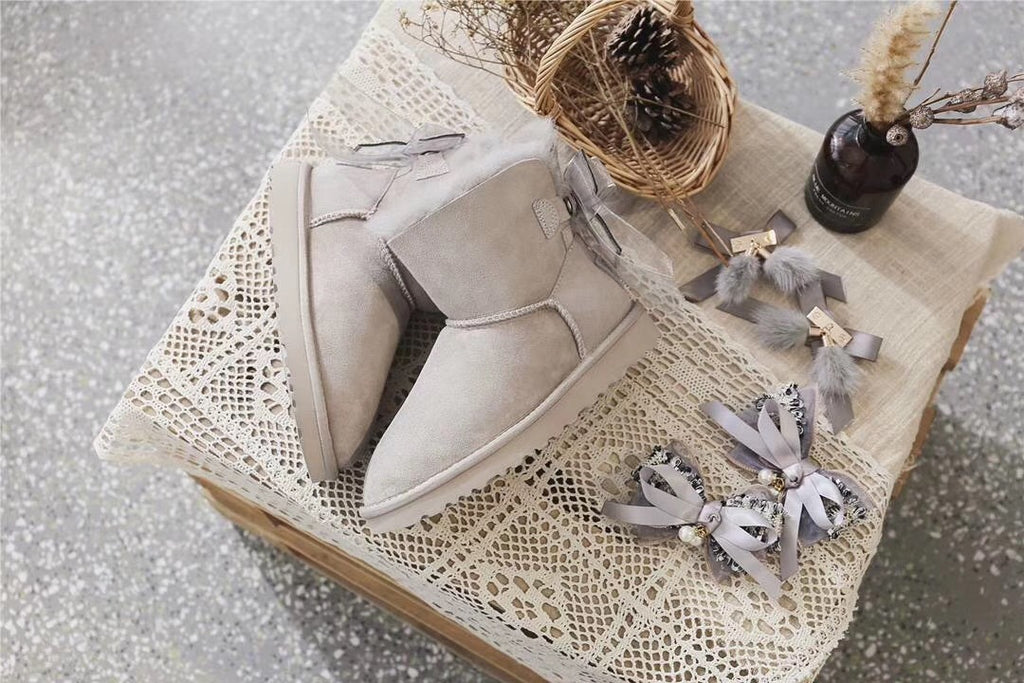 6503 Diamond Gray Three-Way Snow Boots