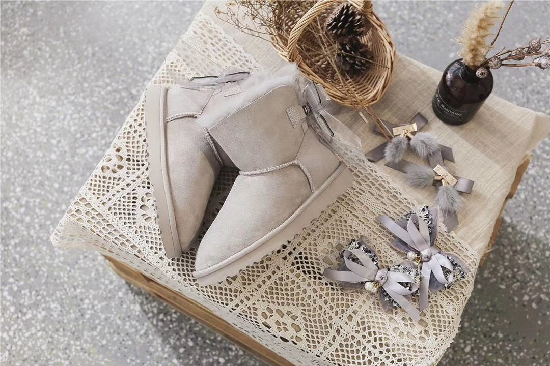 6503 Diamond Gray Three-Way Snow Boots