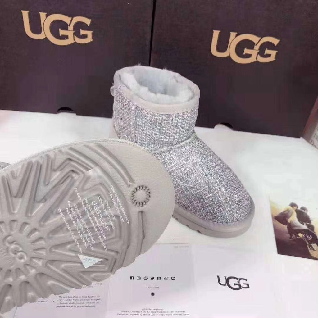 5854 Kids' Chic Gray Snow Boots
