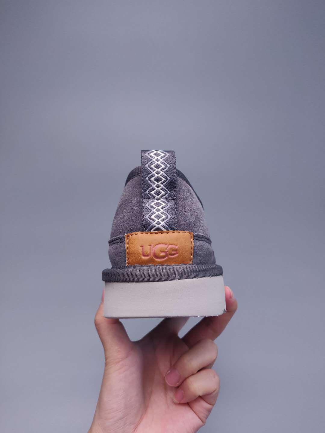 3455 Men's Gray Low-Top Slip-On Shoes