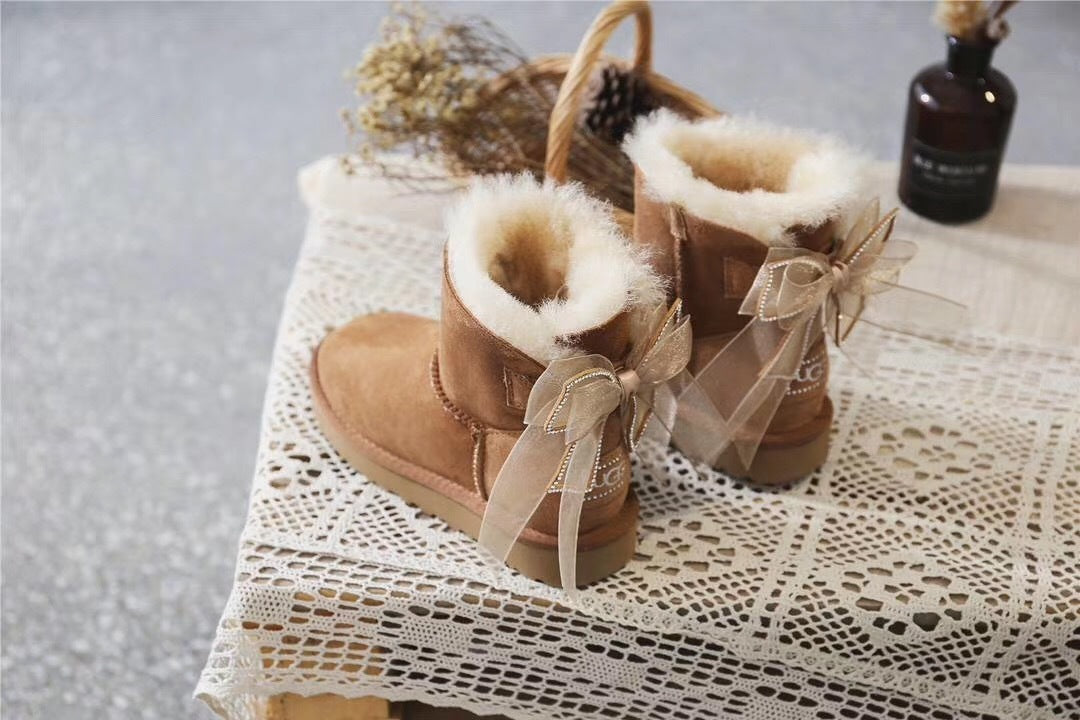 6503 Chestnut Brown Three-Way Snow Boots
