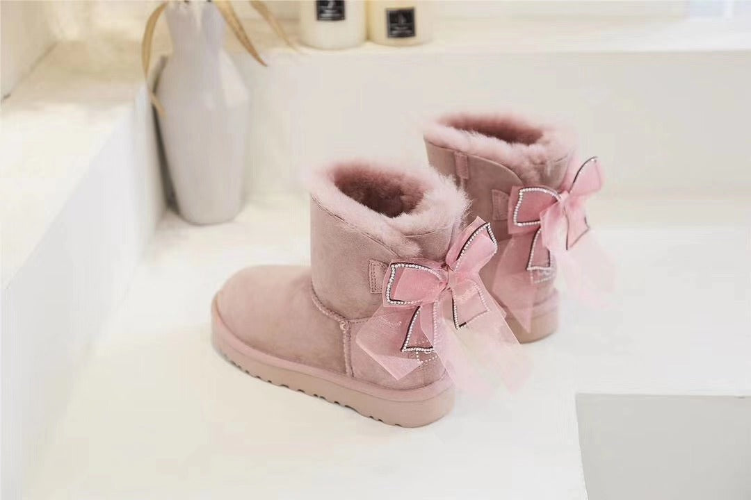 6503 Dusk Pink Three-Way Snow Boots