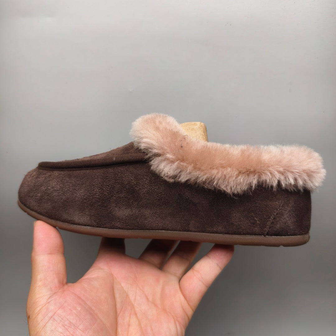 1391 Chocolate Brown Slip-On Casual House Shoes