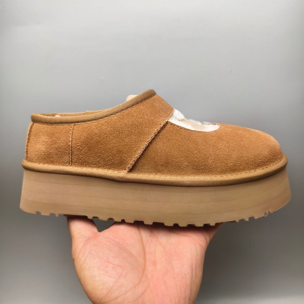 7612 Chestnut Platform Mary Jane Shoes